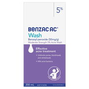 Benzac AC Moderate Strength Wash 5% 200ml (Expiry 08/2025)