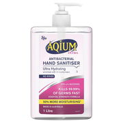 Ego Aqium Ultra Hydrating Antibacterial Hand Sanitiser 1L Aged Smart