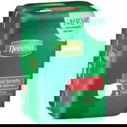 Depend Fitted Briefs Large X 8 (Limit 4 per order) Aged Smart