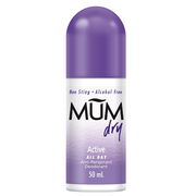 Mum Dry Anti-Perspirant Roll On Active 50ml