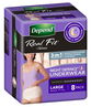 Depend Real Fit Night Defence Underwear for Women Large X 8 (Limit 4 per order)