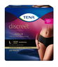 Tena Discreet Low Waist Underwear Black Normal (L) X 9 (Limit 4 per order)