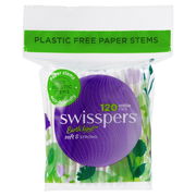 Swisspers Cotton Tips with Paper Stems X 120