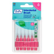 TePe Interdental Brush - Pink (0.4mm) Size 0 - 6 Pack Aged Smart