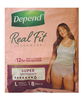 Depend Real Fit Super Underwear for Women Large X 8 (Limit 4 per order)