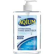 Ego Aqium Antibacterial Hand Sanitiser Liquid 1L Aged Smart