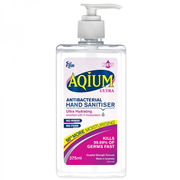 Ego Aqium Ultra Antibacterial Hand Sanitiser Liquid 375ml Aged Smart