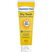 Chemists' Own Sunscreen Lotion SPF 50 (Dry Touch) 200ml Aged Smart