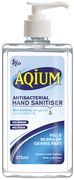 Ego Aqium Antibacterial Hand Sanitiser Liquid 375ml Aged Smart