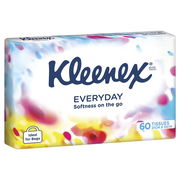 Kleenex Facial Tissue To Go Soft Pack x 60 Aged Smart