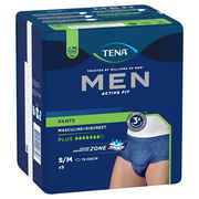 Tena Men Active Fit Plus Pant (S/M) X 9 (Limit 4 per order)