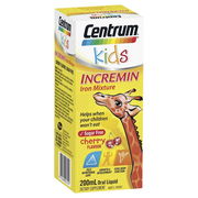 Centrum Kids Incremin Iron Mixture Cherry 200ml Aged Smart