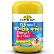 Nature's Way Kids Smart Vita Gummies Omega 3 DHA Fish Oil Trio X 60