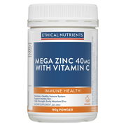 Ethical Nutrients Mega Zinc Powder 40mg (Orange) 190g Aged Smart