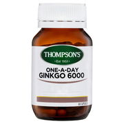 Thompson's One-A-Day Ginkgo Biloba 6000mg Cap X 60 Aged Smart