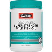 Swisse Ultiboost Odourless Super Strength Wild Fish Oil 2000mg Cap X 200