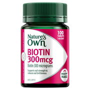 Nature's Own Biotin 300mcg Tab X 100
