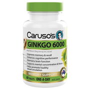 Caruso's Ginkgo 6000 One A Day Tab x 60 Aged Smart