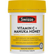 Swisse Ultiboost Vitamin C & Manuka Honey Tab X 120 Aged Smart