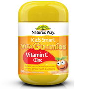 Nature's Way Kids Smart Vita Gummies Vitamin C + Zinc X 60 Aged Smart