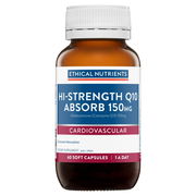 Ethical Nutrients Hi-Strength Coenzyme Q10 High Absorption 150mg Cap X 60