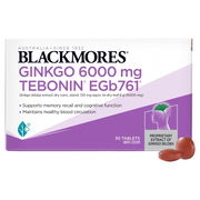 Blackmores Ginkgo 6000mg Tab X 30 Aged Smart