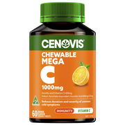 Cenovis Mega C 1000mg Orange Flavour Chewable Tab X 60 Aged Smart