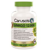 Caruso's Ginkgo 12,000 One A Day Tab x 60 Aged Smart