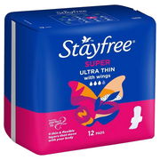 Stayfree Pads Ultra Thins Super With Wings X 12 Aged Smart