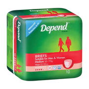 Depend Fitted Briefs Medium X 10 (Limit 4 per order) Aged Smart