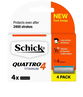 Schick Quattro Titanium Cartridges X 4