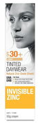 Invisible Zinc Anti-Ageing Facial Moisturising Sunscreen SPF 30+ (Tinted LIGHT) 50g