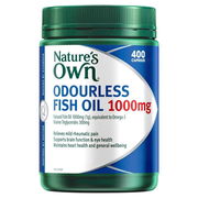 Nature's Own Omega 3 Odourless Fish Oil 1000mg Caps X 400 Aged Smart