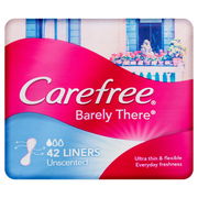 Carefree Liners Barely There Breathable X 42