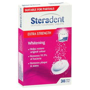 Steradent Extra Strength Whitening Tab X 30
