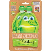 Little Mashies Reusable Squeeze Pouch (Green) 130ml X 2